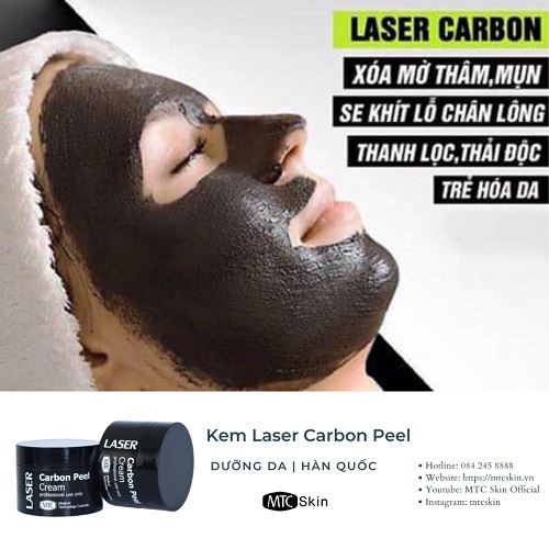 Kem Laser Carbon Peel Cream MTC Skin Hàn Quốc 50g