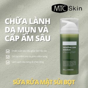 sữa rửa mặt Bellamonster Sensitive Care Solution Whipping Foam