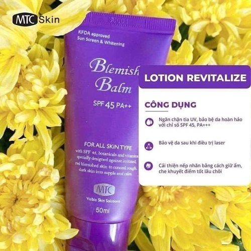 Kem chống nắng Blemish Balm MTC Skin