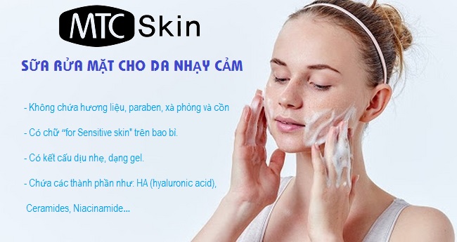 Những lưu ý chung khi chọn sữa rửa mặt cho da nhạy cảm