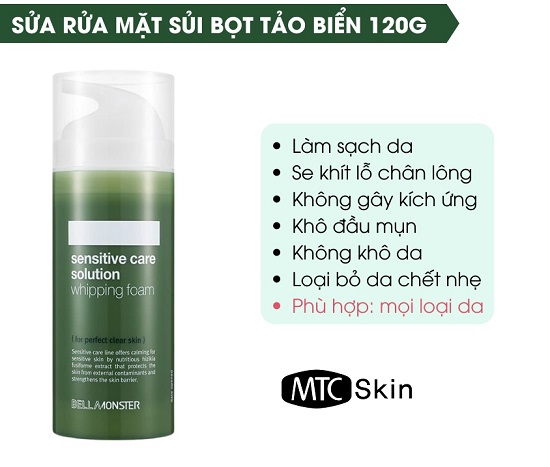 Sữa rửa mặt Bellamonster - Giải pháp tuyệt vời cho da nhạy cảm