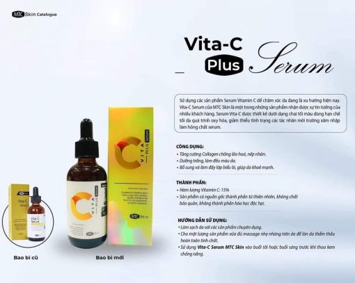 mẫu mới Serum Vitamin C MTC Skin