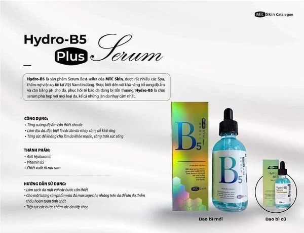 Serum Hydro-B5 phục hồi da sau lăn kim MTC Skin