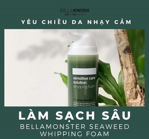 Sữa rửa mặt Bellamonster Sensitive Care Solution Whipping Foam