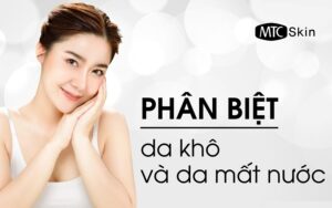 cách phân biệt da khô và da thiếu nước