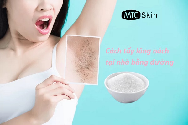 Cách tẩy lông nách tại nhà bằng đường