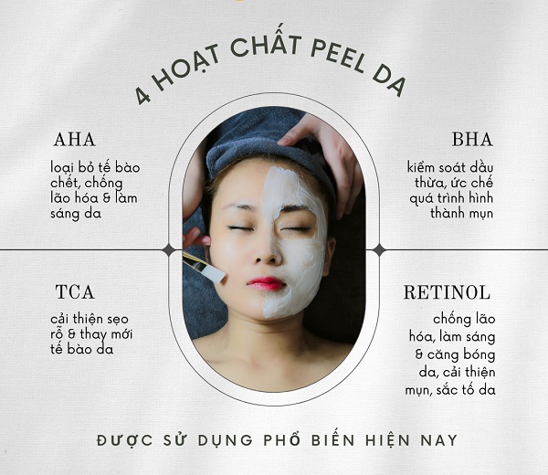 Các hoạt chất dùng để peel da