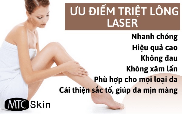 Ưu điểm của phương pháp triệt lông bằng laser