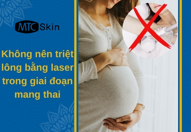 bà bầu có triệt lông laser được không
