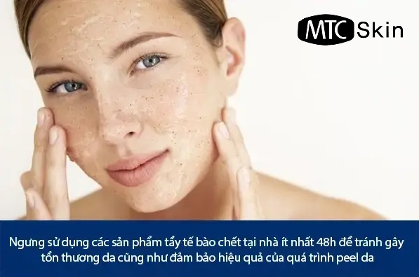 Chăm sóc da sau peel nên tránh những gì?