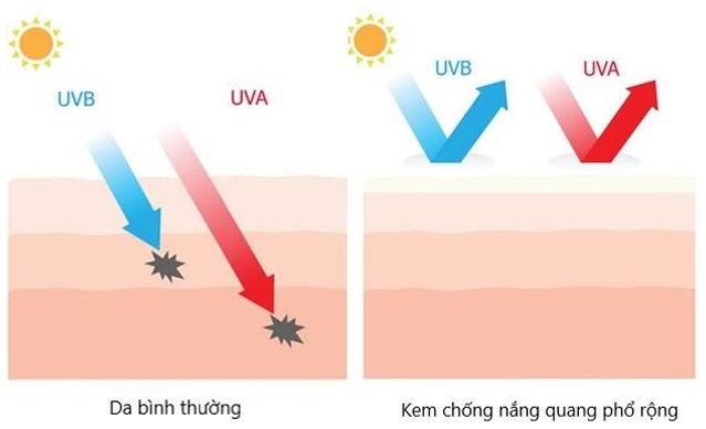 kem chống nắng phổ rộng
