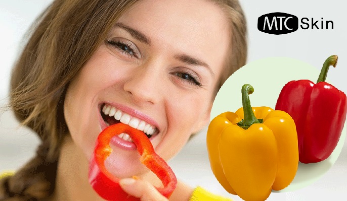 Ớt chuông là môt thực phẩm tốt cho da
