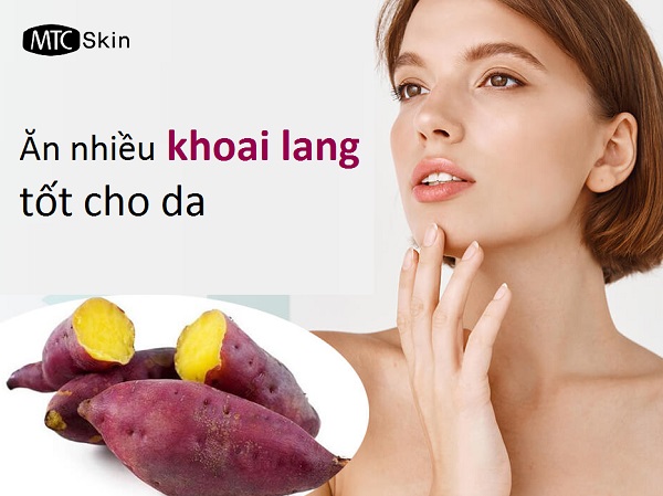 Khoai lang tốt cho da