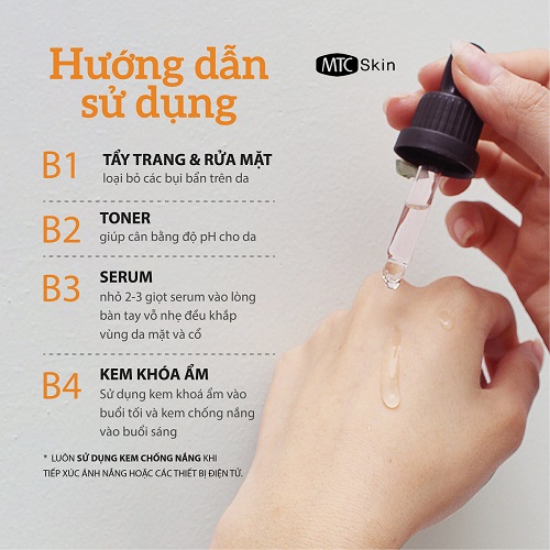 lưu ý khi sử dụng vitamin C serum