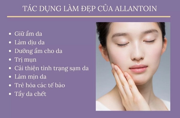 công dụng làm đẹp của allantoin