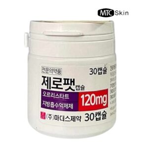 Thuốc tách béo Orlistat 120mg Hàn Quốc, lọ 30 viên